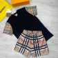 Burberry Vintage Check T-shirts and Shorts set in Black T-Shirt