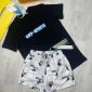 Off-White T-Shirt in Black Colour with white Shorts