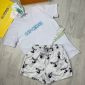 Off-White T-Shirt with White Shorts and White Shirt