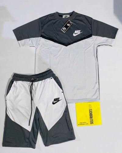 Nike T-shirts and Shorts set in Grey & White