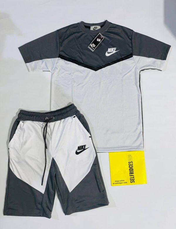 Nike T-shirts and Shorts set in Grey & White Nike T-shirts and Shorts set in Grey & White