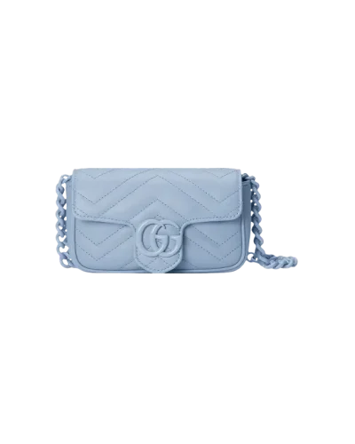 Gucci Marmont White Black Small Mini Clutch Bag Leather in Multiple Colours