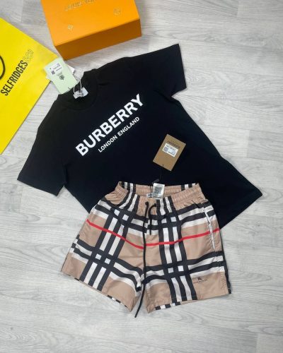 Burberry London England T-shirts and Shorts set in multiple Design and Colors