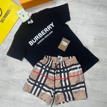 Burberry London England T-shirts and Shorts set in multiple Design and Colors