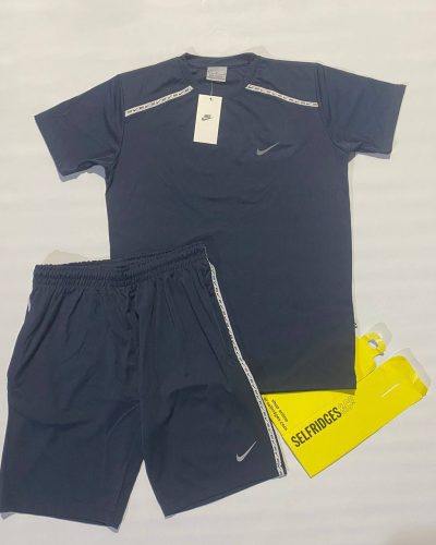 Nike Logo Printed Half Sleeves T-shirts and Shorts Set in multiple Colors