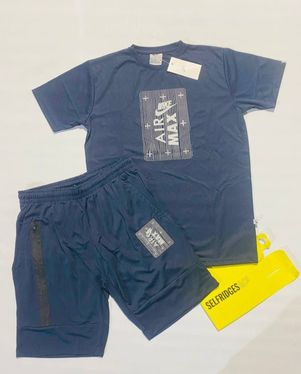 Nike Airmax T-shirt and Shorts set in Navy Blue Colour Nike Airmax T-shirt and Shorts set in Navy Blue Colour