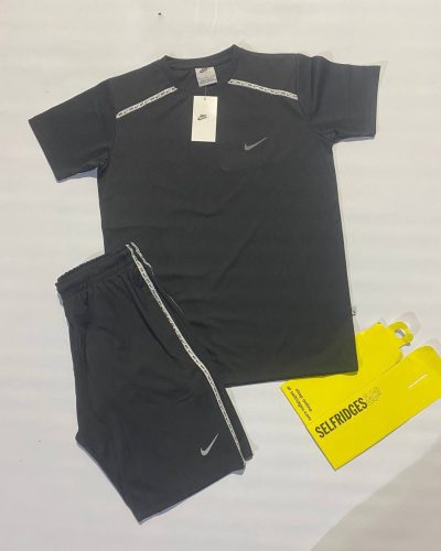 Nike Logo Printed Half Sleeves T-shirts and Shorts Set in multiple Colors