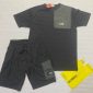 The North Face T-shirts and Shorts Set in Black Colour