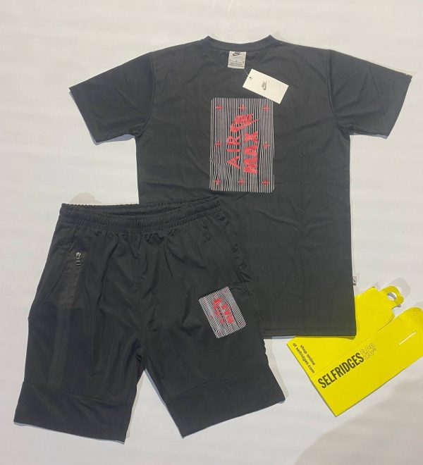 Nike Airmax T-shirt and Shorts set in Black Colour Nike Airmax T-shirt and Shorts set in Black Colour