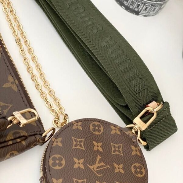 Louis Vuitton 3 Pcs Multi Pouchette with Multi Color Straps