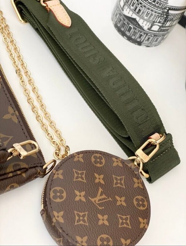 Louis Vuitton 3 Pcs Multi Pouchette with Multi Color Straps Louis Vuitton 3 Pcs Multi Pouchette with Multi Color Straps