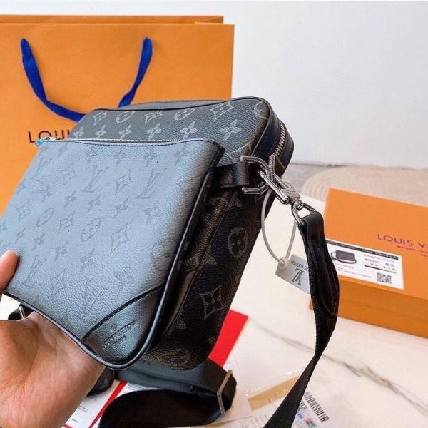 Louis Vuitton Trio Messenger Leather Black Bag Comes with Box