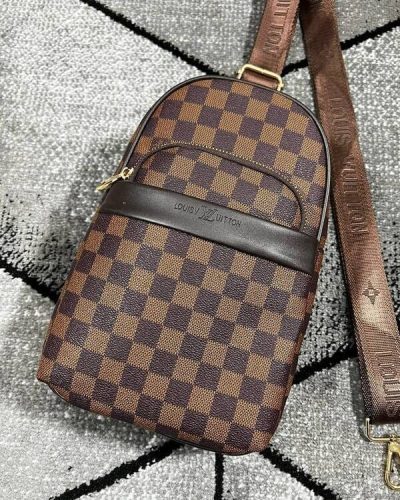 Louis Vuitton Canvas Bag in Brown Color
