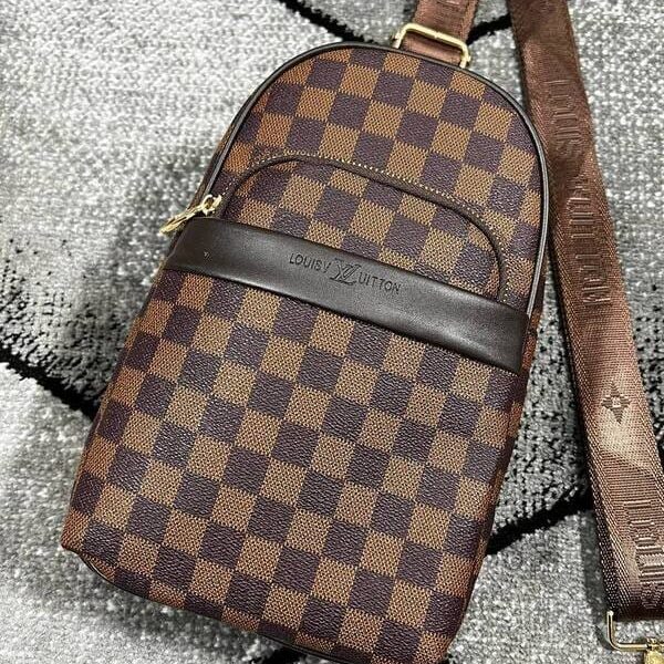 Louis Vuitton Canvas Bag in Brown Color