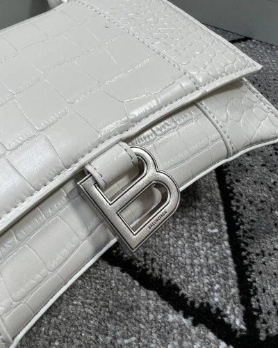 Balenciaga Hourglass White Leather Bag Come with Box Balenciaga Hourglass White Leather Bag Come with Box