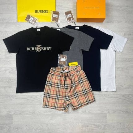 Burberry T-shirts and Shorts set in multiple colors. T-shirts and Shorts can be buy separately