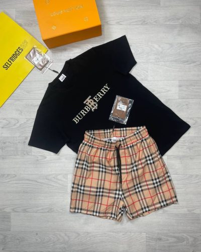Burberry T-shirts and Shorts set in multiple colors. T-shirts and Shorts can be buy separately