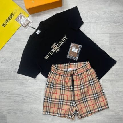 Burberry T-shirts and Shorts set in multiple colors. T-shirts and Shorts can be buy separately
