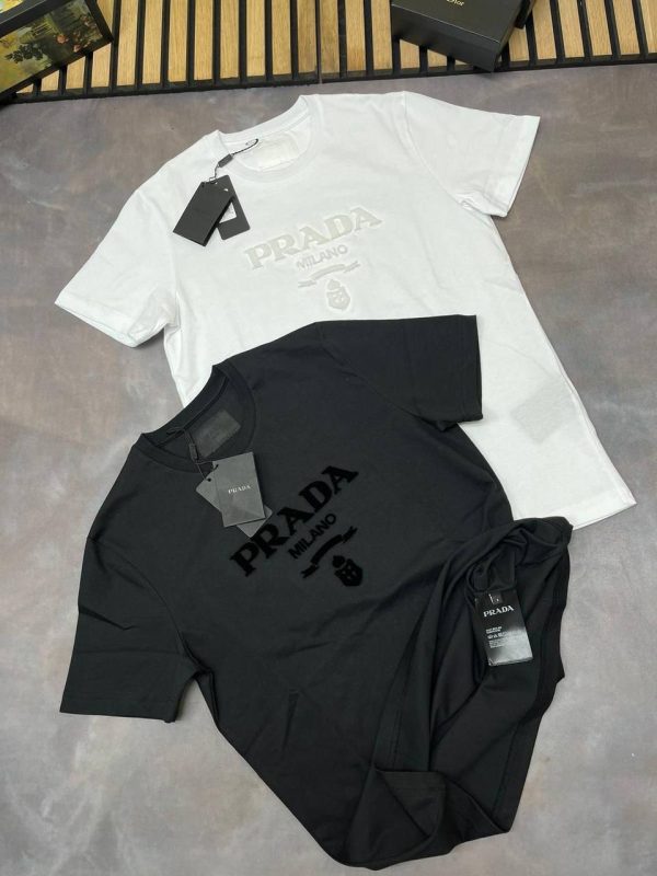 Prada Logo Printed T-shirts and Shorts set In 2 Colors