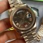 Rolex Oyester Perpetual Day-Date Watch in Brown Colour