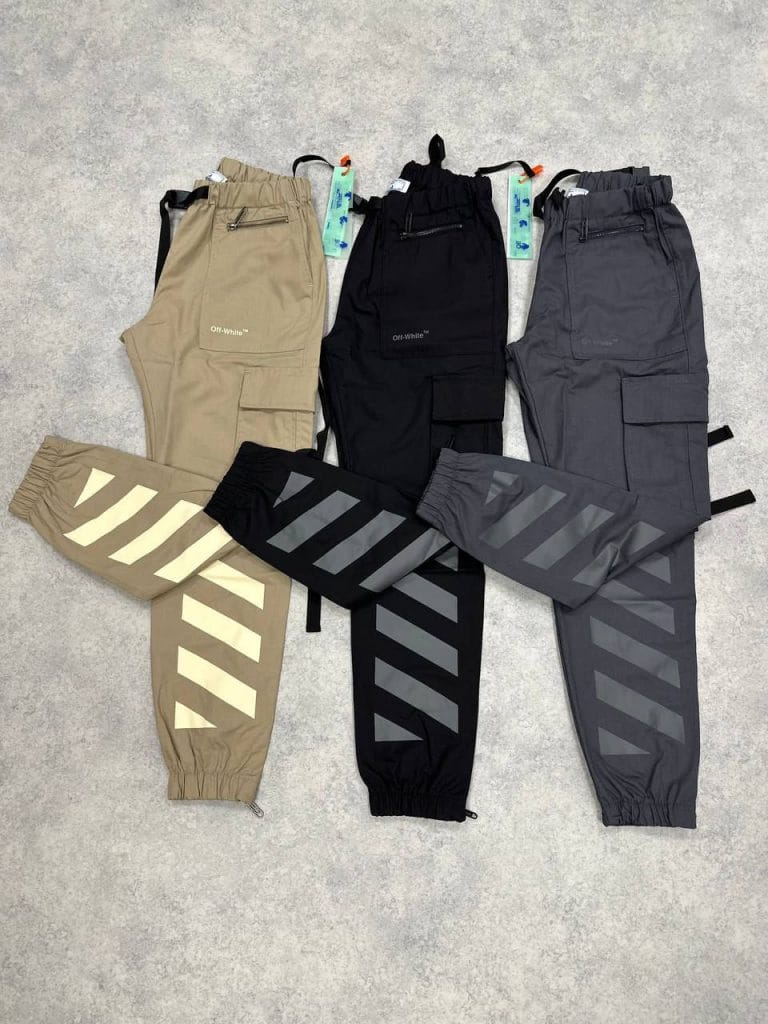 Off-White Cargos in 3 Colors