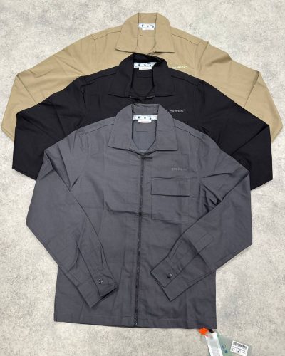 Off-White Brand Over Shirt Style Cargo Pants Set Three Colors Fashionable Combo Versatile Outfit Trendy Design High-Quality Material Contemporary Look Unisex Appeal