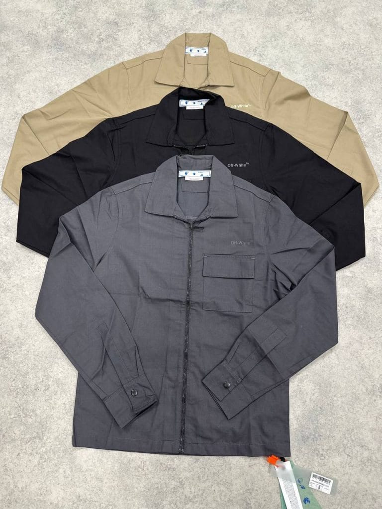Off-White Brand Over Shirt Style Cargo Pants Set Three Colors Fashionable Combo Versatile Outfit Trendy Design High-Quality Material Contemporary Look Unisex Appeal