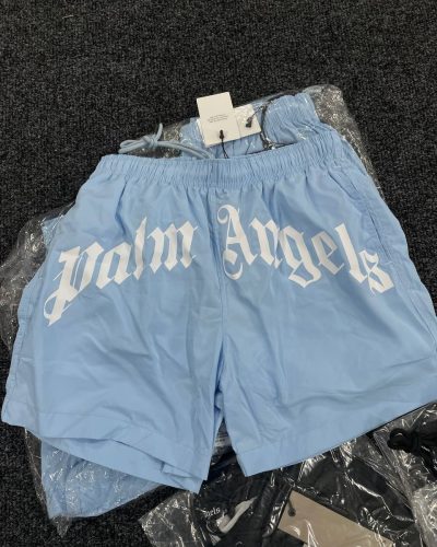 Palm Angel Shorts in Aqua Blue Color