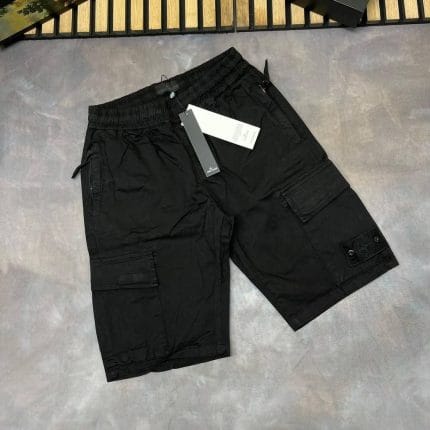 Stone Island Cargo Shorts Black