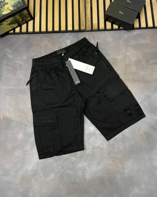 Stone Island Cargo Shorts Black Stone Island Cargo Shorts Black