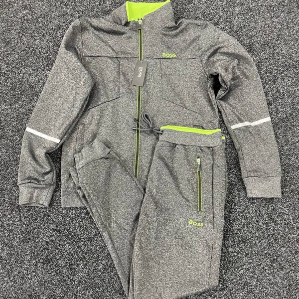 Boss Tracksuits with Pullover Hoodie in yellow colors