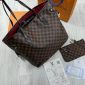 Louis Vuitton Ebene Damier Canvas Neverfull Bag
