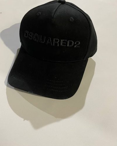 Dsquared2 Logo Printed Black Cap