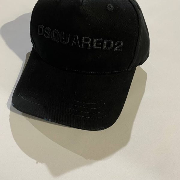 Dsquared2 Logo Printed Black Cap