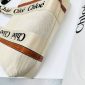 Chloe Woody branded linen shoulder bag A+ Replica