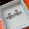 Delicate Stone Earing silver