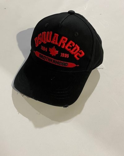 Dsquared2 Brotherhood Black Red Cap