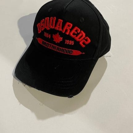 Dsquared2 Brotherhood Black Red Cap
