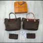 Louis Vuitton Women's MM Damier Neverfull Canvas Bag