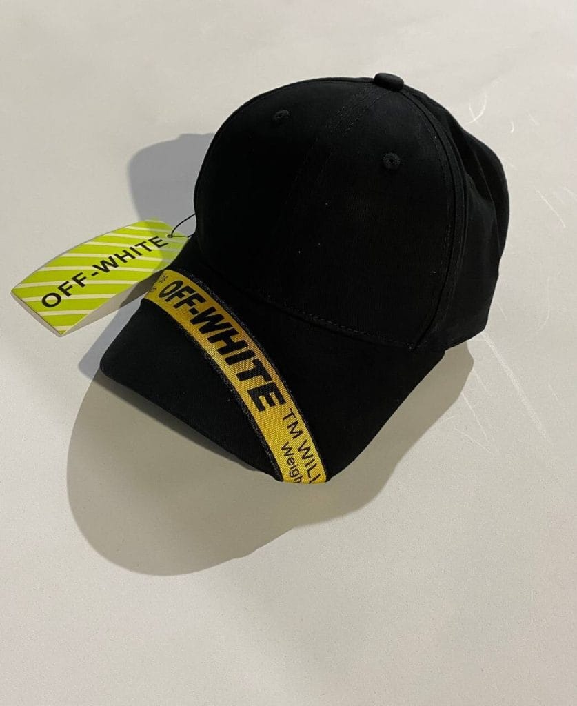 OFF White Black TM Strip printed Cap Uk Sale