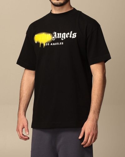 Palm Angels T Shirt Blue Spray