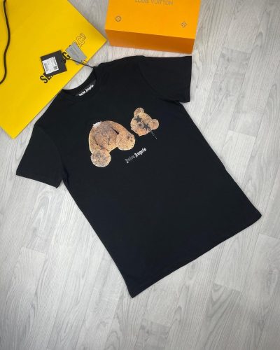 Palm Angels Teddy Bear Shirt in black color