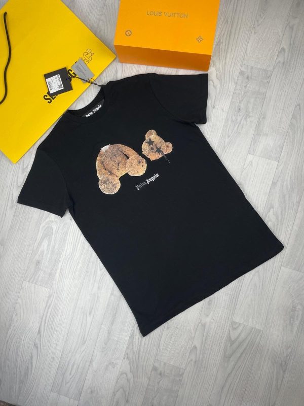 Palm Angels Teddy Bear Shirt in black color