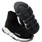 Balenciaga Men's Black Logo Speed Sock Trainers Pull on Sneakers