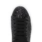 ALEXANDER MCQUEEN Leather-trimmed glitter sneakers