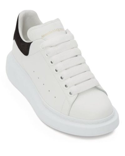 ALEXANDER MCQUEEN Leather white sneakers