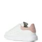 ALEXANDER MCQUEEN White & Pink leather sneakers