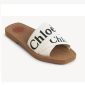 Chloe Woody Sliders in White Colour