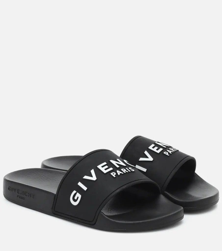 Givenchy Paris Black Sliders