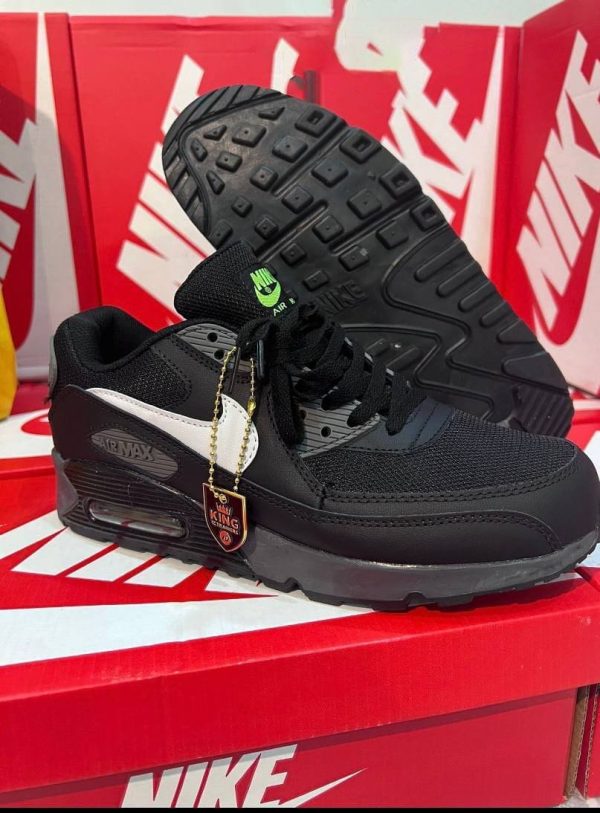 Nike Air Max Black and Green Sneakers